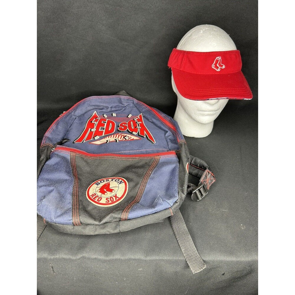 Boston Red Sox Visor Hat spring training lot backpack fort meyers fl baseball